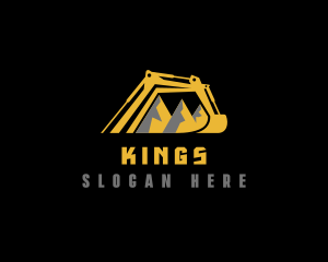 Excavator Mining Quarry Logo