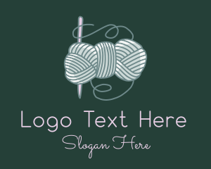 Needleworker - Wool Crochet Hook logo design