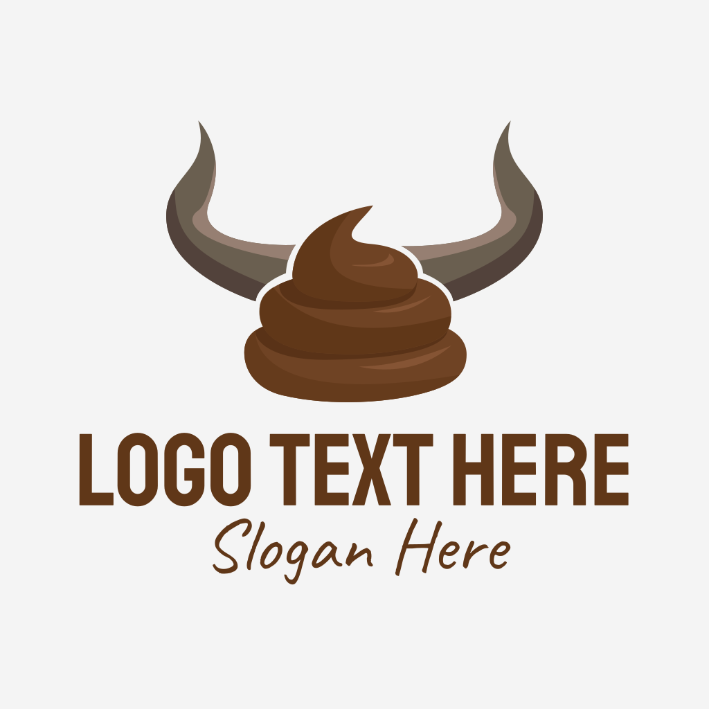 Brown Horn Cow Logo  BrandCrowd Logo Maker