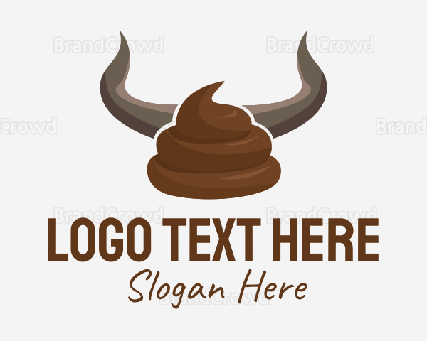 Bull Horn Crap Logo