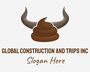 Farmer - Bull Horn Crap logo design