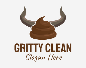 Dirty - Bull Horn Crap logo design