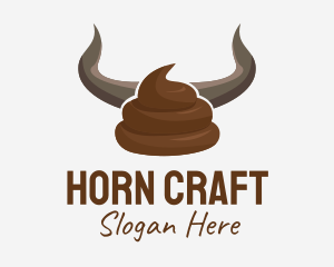 Bull Horn Crap logo design