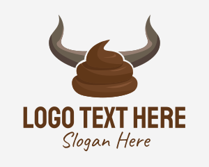Emoji - Bull Horn Crap logo design
