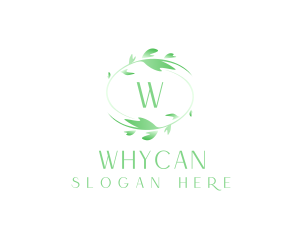 Natural Plant Wreath Logo