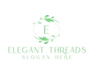 Natural Plant Wreath logo design