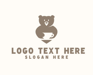 Coffee - Bear Mug Cafe logo design
