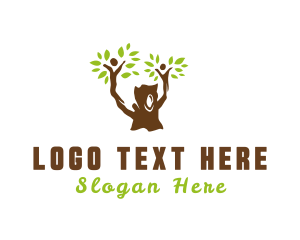 Children - Family Tree Forest logo design