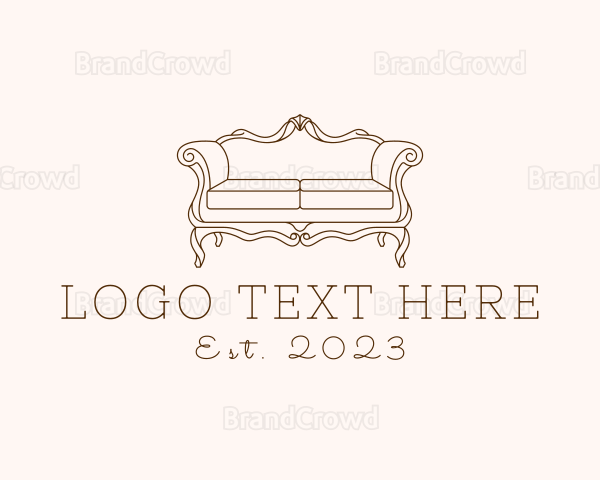 Elegant Antique Sofa Logo