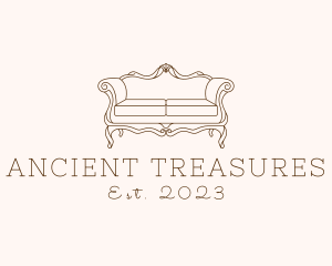 Elegant Antique Sofa logo design