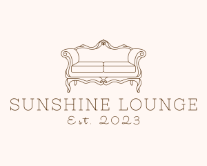 Elegant Antique Sofa logo design