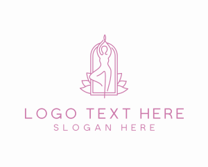 Relax - Yoga Meditation Wellness logo design