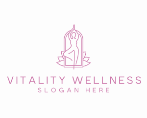 Yoga Meditation Wellness logo design