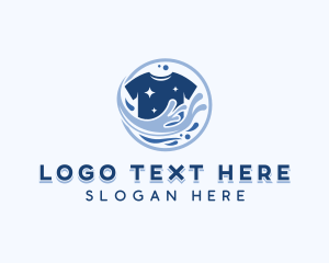 Dry Cleaner - Tshirt Laundry Cleaning logo design