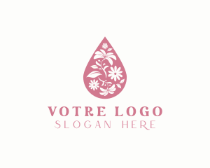 Botanical - Botanical Floral Droplet logo design