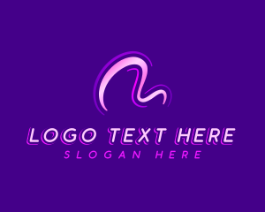 Advertising - Creative Wave Letter M logo design
