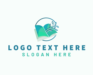 Read - Book Plant Growth logo design