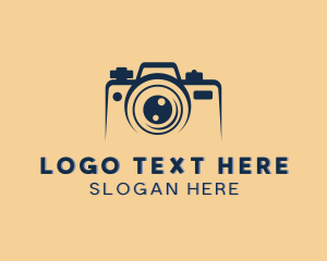 Vlog - Camera Photography Lens logo design