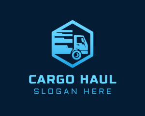 Hexagon Trucking Express logo design