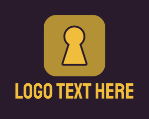 Keyhole - Secure Lock App logo design