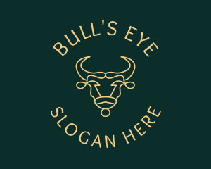 Bull Ox Line Art logo design