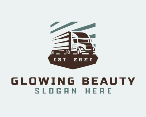 Truckload - Trailer Truck Speed Delivery logo design
