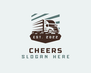 Truck - Trailer Truck Speed Delivery logo design