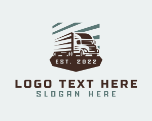 Cargo - Trailer Truck Speed Delivery logo design