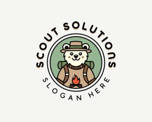 Scout - Adventure Bear Camper logo design