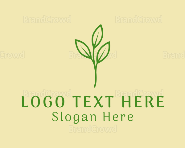 Green Seedling Plant Logo