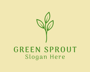 Seedling - Green Seedling Plant logo design