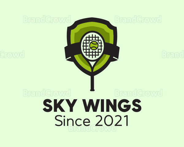 Tennis Racket Sports Logo