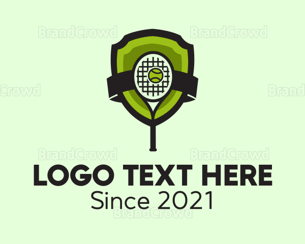 Tennis Racket Sports Logo