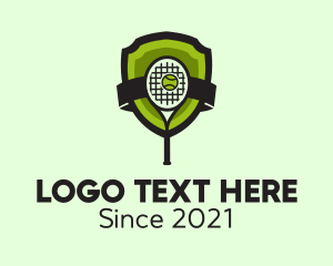 Athletic Gear - Tennis Racket Sports logo design