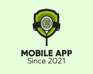 Mesh - Tennis Racket Sports logo design