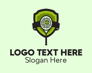 Tennis Racket Sports Logo