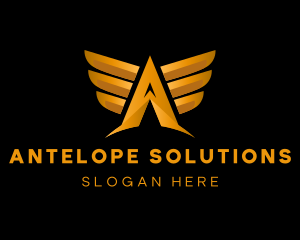 Flight Aviation Wings logo design