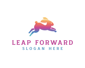 Leap - Bunny Hop Advertising logo design