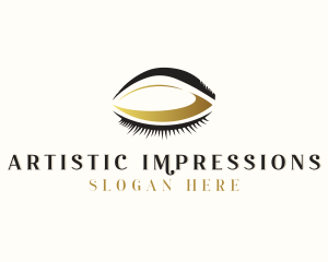  Makeup Artist Eyelashes Beautician  logo design