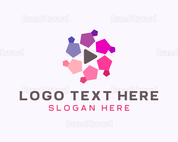 Geometric Media Player Logo