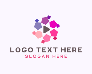 Geometric Media Player Logo