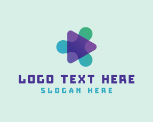Technology Media Play  logo design