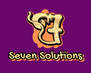 Seven - Graffiti Art Number 7 logo design