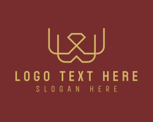 Investor - Modern Luxury Jewel Letter W logo design