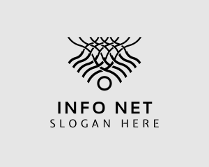 Modern Net Waves logo design