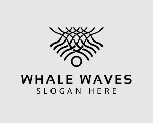 Modern Net Waves logo design