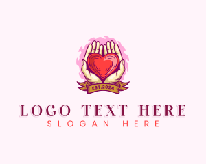 Care - Love Hand Care logo design