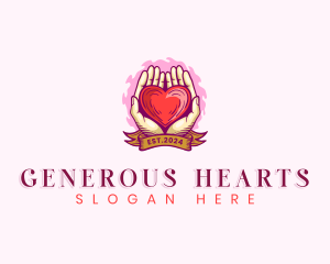 Philanthropy - Love Hand Care logo design
