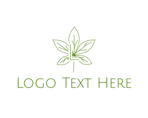 Plant - Organic Leaf Wellness Spa logo design