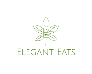 Organic Leaf Wellness Spa logo design